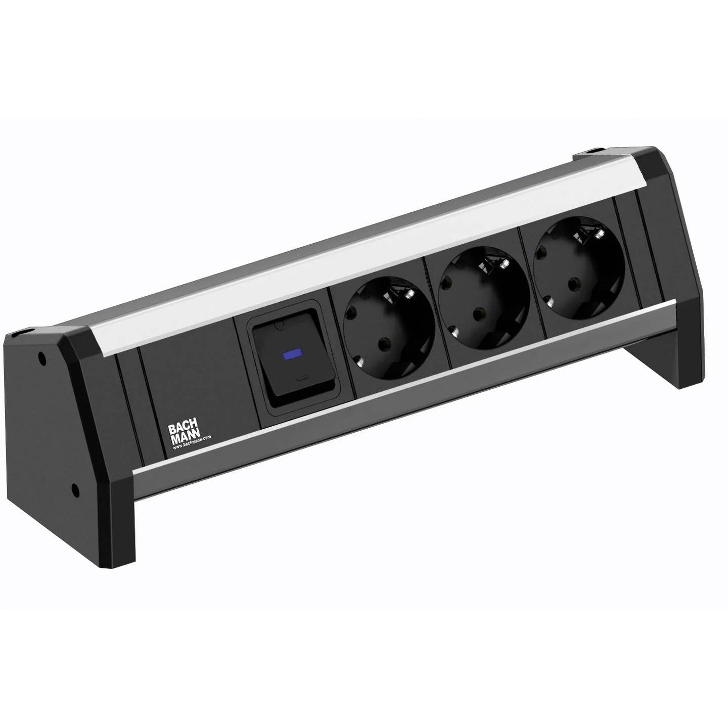 Bachmann DESK Steckdosenleiste 3x Strom 1x Schalter 339.1001