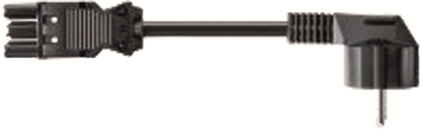 Bachmann Gerätezuleitung Schuko GST18 5m schwarz 375.007
