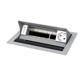 Kindermann CablePort standard² 4-fach Tischeinbaugehäuse, 1x Strom 3x Leerfelder 7492000071