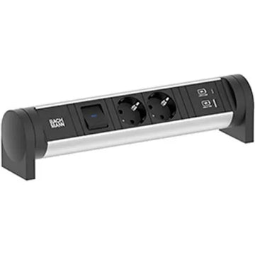 Bachmann Cycle Desk 2x Strom 1x Schalter 1x USB A/C 708.001