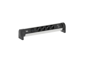 Bachmann Cycle Desk 4x Strom 1x Schalter 1x USB A/C 708.002
