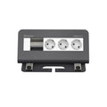 Kindermann CablePort desk² Tischanschlussfeld 4-fach 3x Strom 1x Leer schiefergrau 7430000073