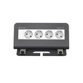 Kindermann CablePort desk² Tischanschlussfeld 4-fach 4x Strom, schiefergrau 7430000074