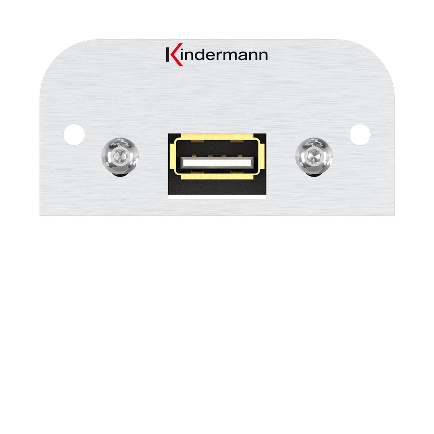 Kindermann Konnect 54 alu Anschlussblende - USB 2.0 (TypA) 7441000522