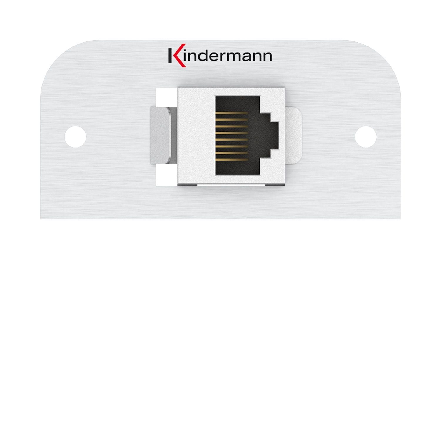 Kindermann Konnect 54 alu Anschlussblende - Cat-6A (RJ45) 7441000523
