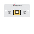 Kindermann Konnect 50 alu - USB 2.0 (B auf A) Halbblende 7444000525