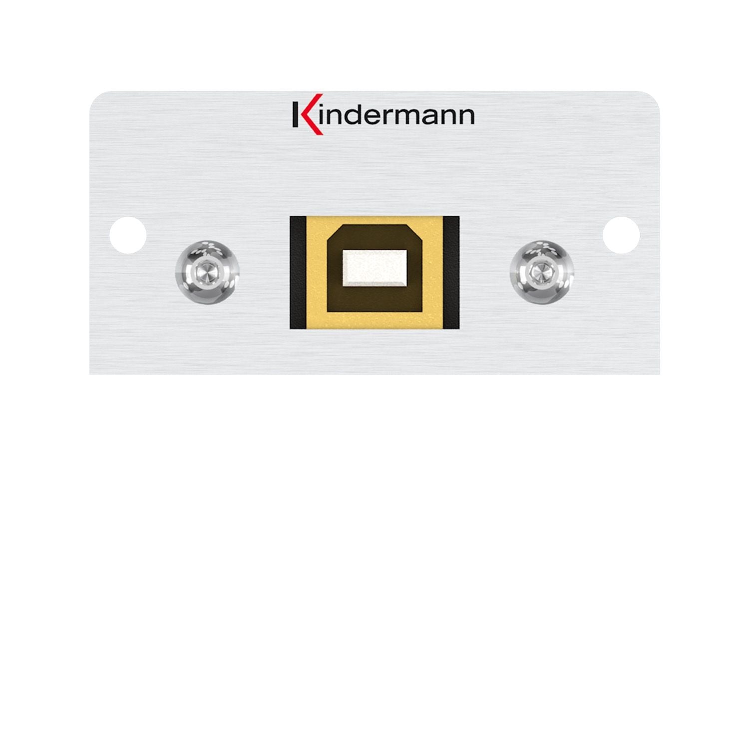 Kindermann Konnect 50 alu - USB 2.0 (B auf A) Halbblende 7444000525