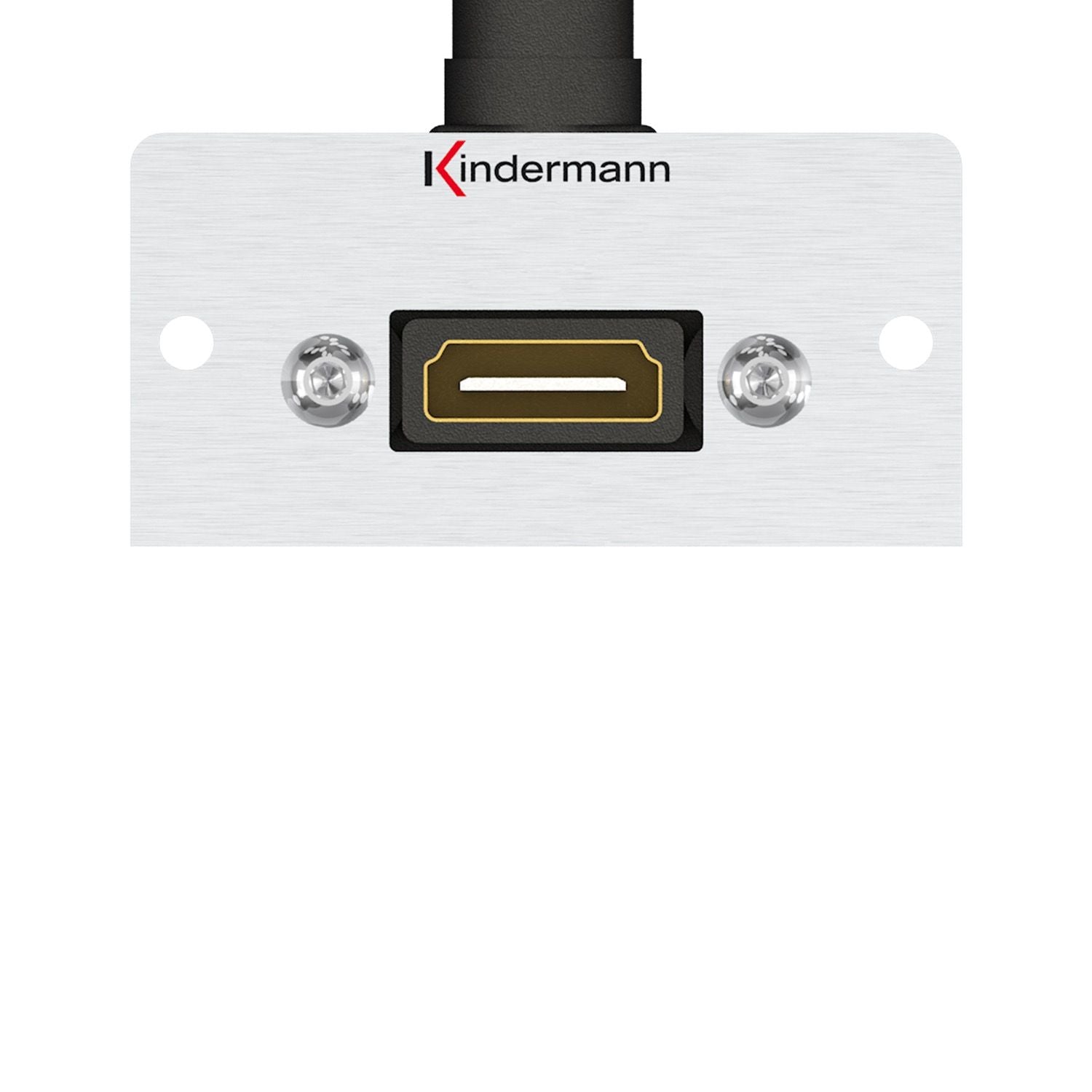 Kindermann Konnect 50 alu - HDMI 90° Abgang Halbblende 7444000582