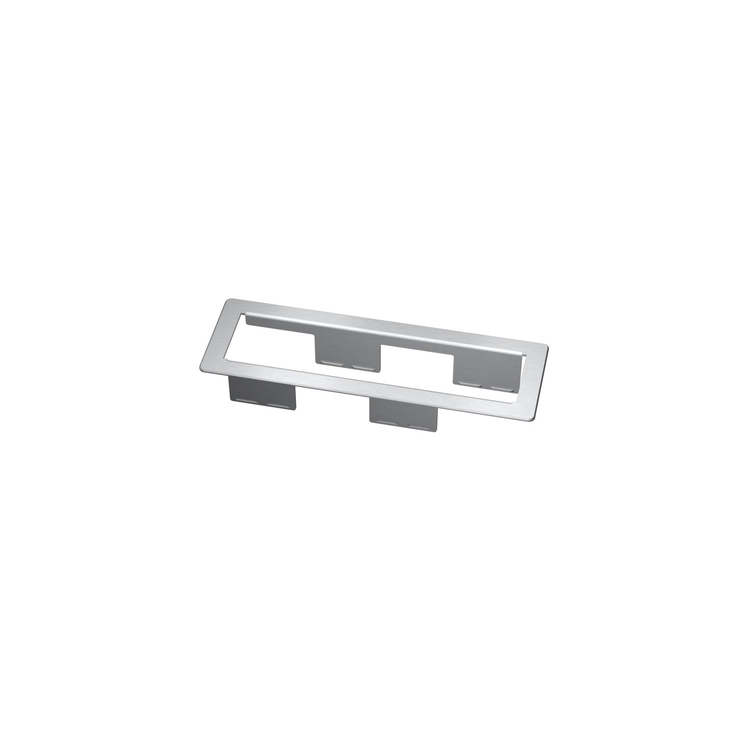 Kindermann CablePort frame Einbaurahmen 4-fach mit Facette, Aluminium 7449000022