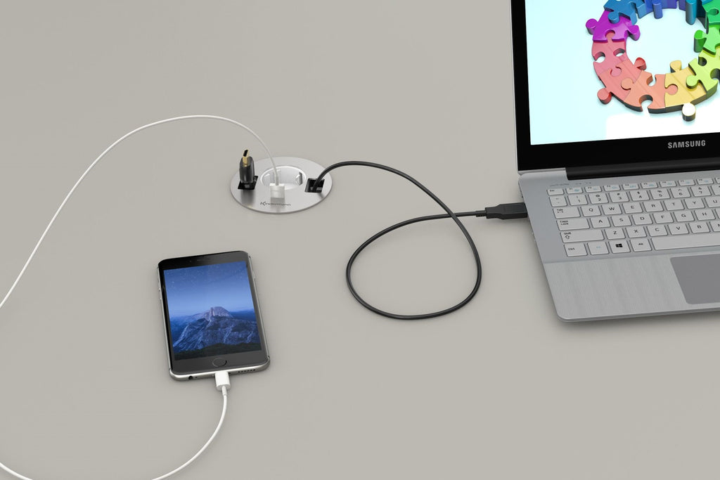 Kindermann CablePort table³ Anschlussfeld Strom USB/A + Kabel 7449000043