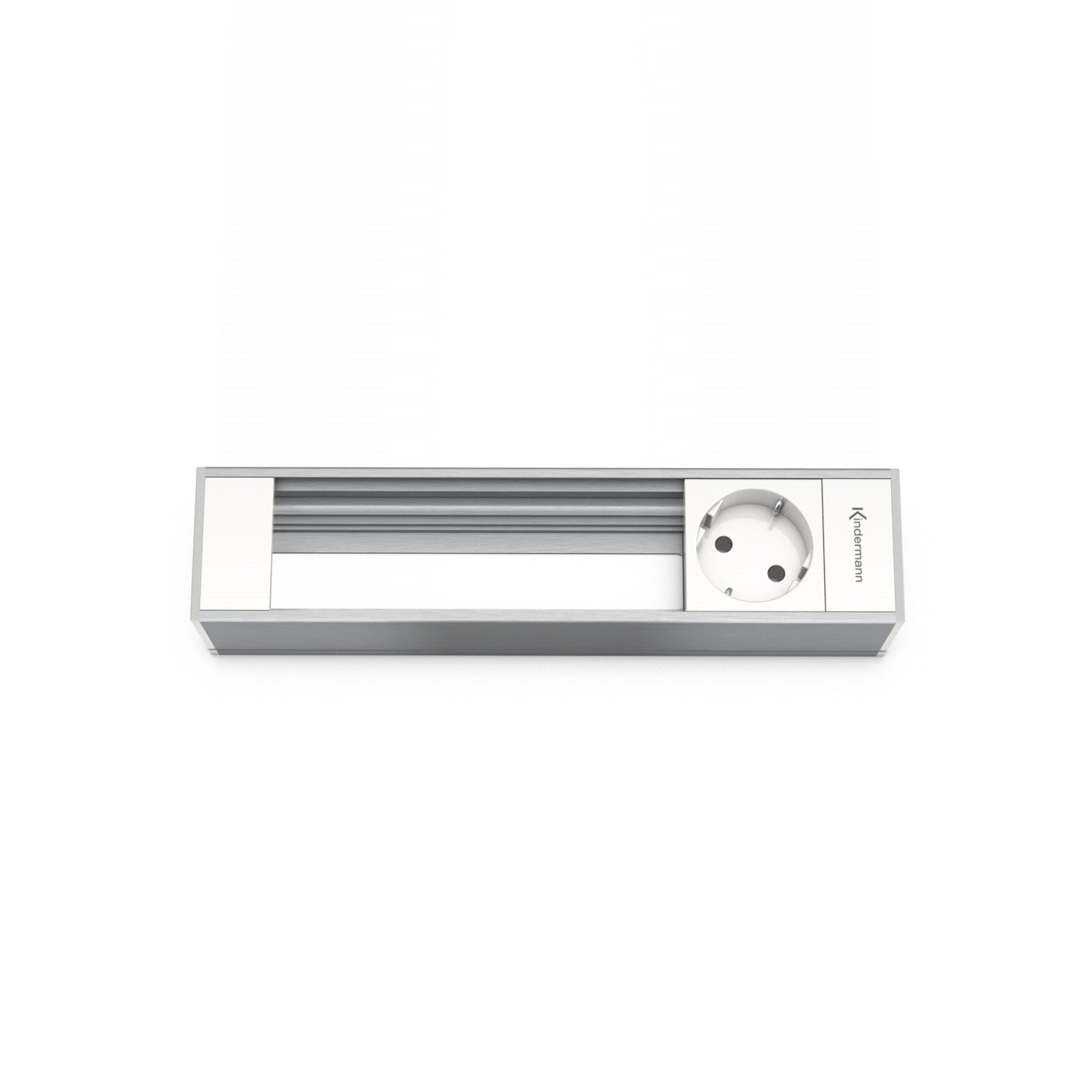 Kindermann Modulträger CablePort flex 4-fach, 1x Strom 3x Leer Aluminium 7449000201