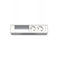 Kindermann Modulträger Konnect flex 45 click 4-fach, 2x Strom Aluminium 7449000202