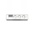 Kindermann Modulträger CablePort flex 4-fach, 3x Strom 1x Leer Aluminium 7449000203