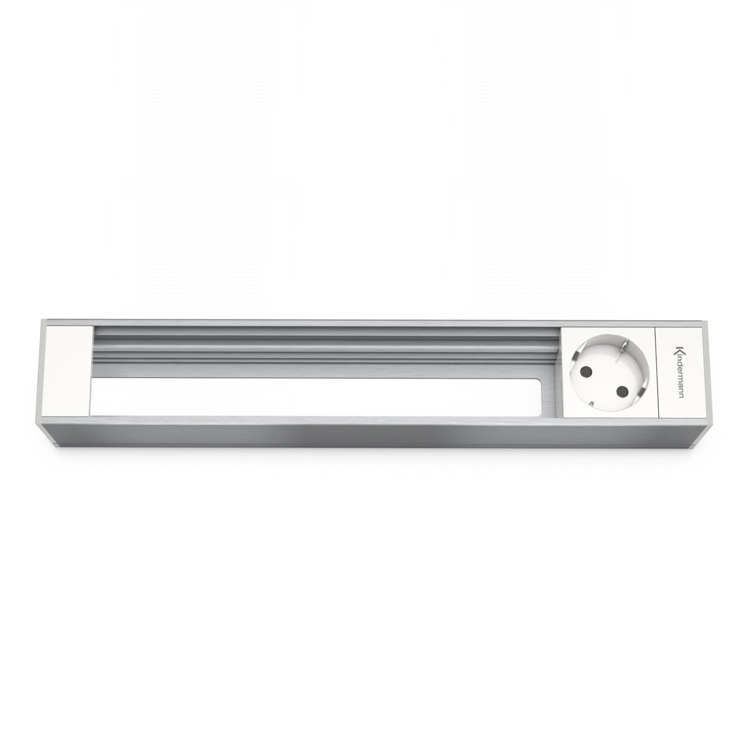 Kindermann Modulträger CablePort flex 6-fach, 1x Strom 5x Leer Aluminium 7449000301