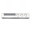 Kindermann Modulträger 6-fach, 3x Strom Aluminium 7449000303