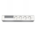 Kindermann Modulträger 6-fach, 4x Strom Aluminium 7449000304