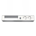 Kindermann Modulträger CablePort flex 6-fach, 2x Strom, Doppel-USB Charger und 3x Leer 7449001332