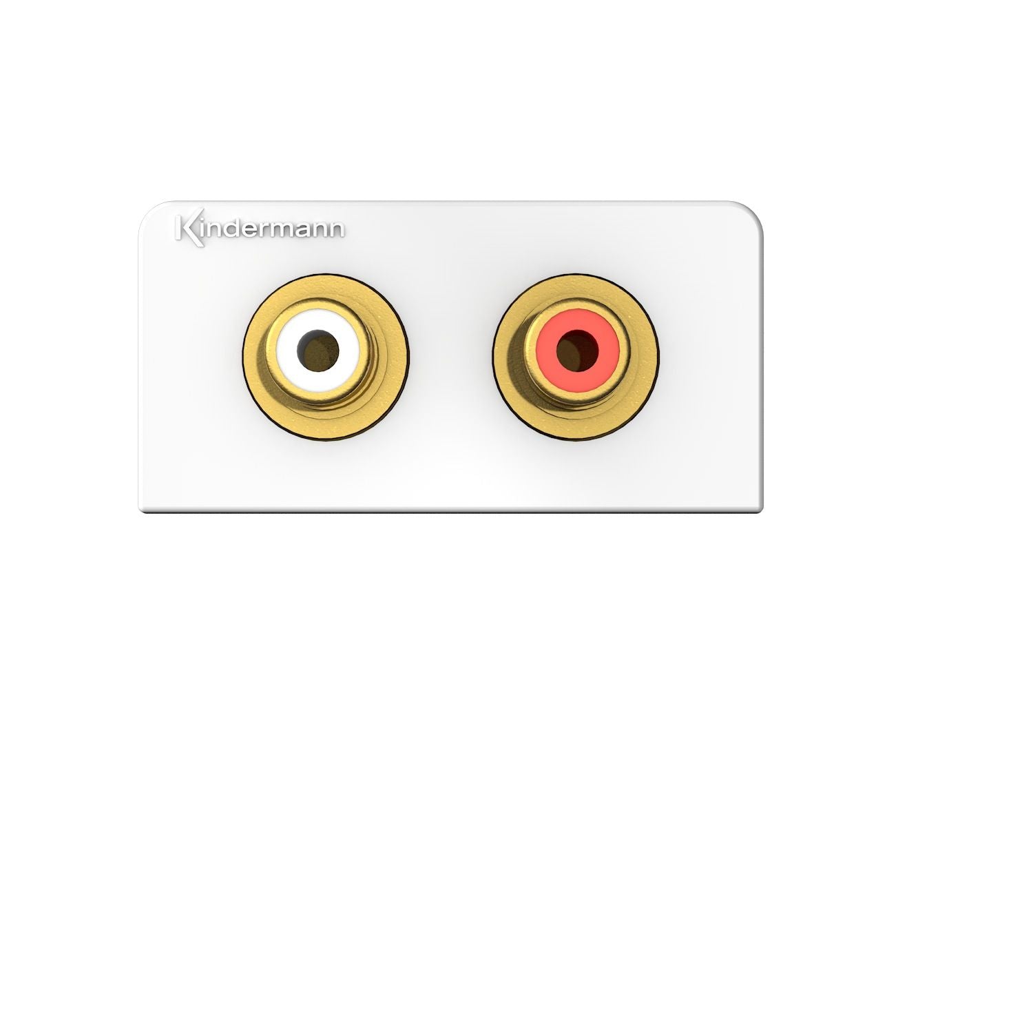 Kindermann Konnect design click Audio L/R (Cinch) Halbblende mit Kabelpeitsche 7456000510