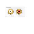 Kindermann Konnect design click Audio L/R (Cinch) Halbblende mit Kabelpeitsche 7456000510