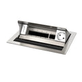 Kindermann CablePort standard² 4-fach Tischeinbaugehäuse Edelstahl, 1x Strom 3x Leerfeld 7492000051