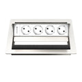 Kindermann CablePort standard² 4-fach, 4x Strom Edelstahl 7492000054
