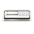 Kindermann CablePort standard² Tischeinbaugehäuse 6-fach, 3x Strom 3x Leerfelder Edelstahl 7492000063