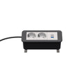 Kindermann CablePort Office desk 3-fach Steckdoseneinheit, 2xStrom 1xUSBPD 7550000132