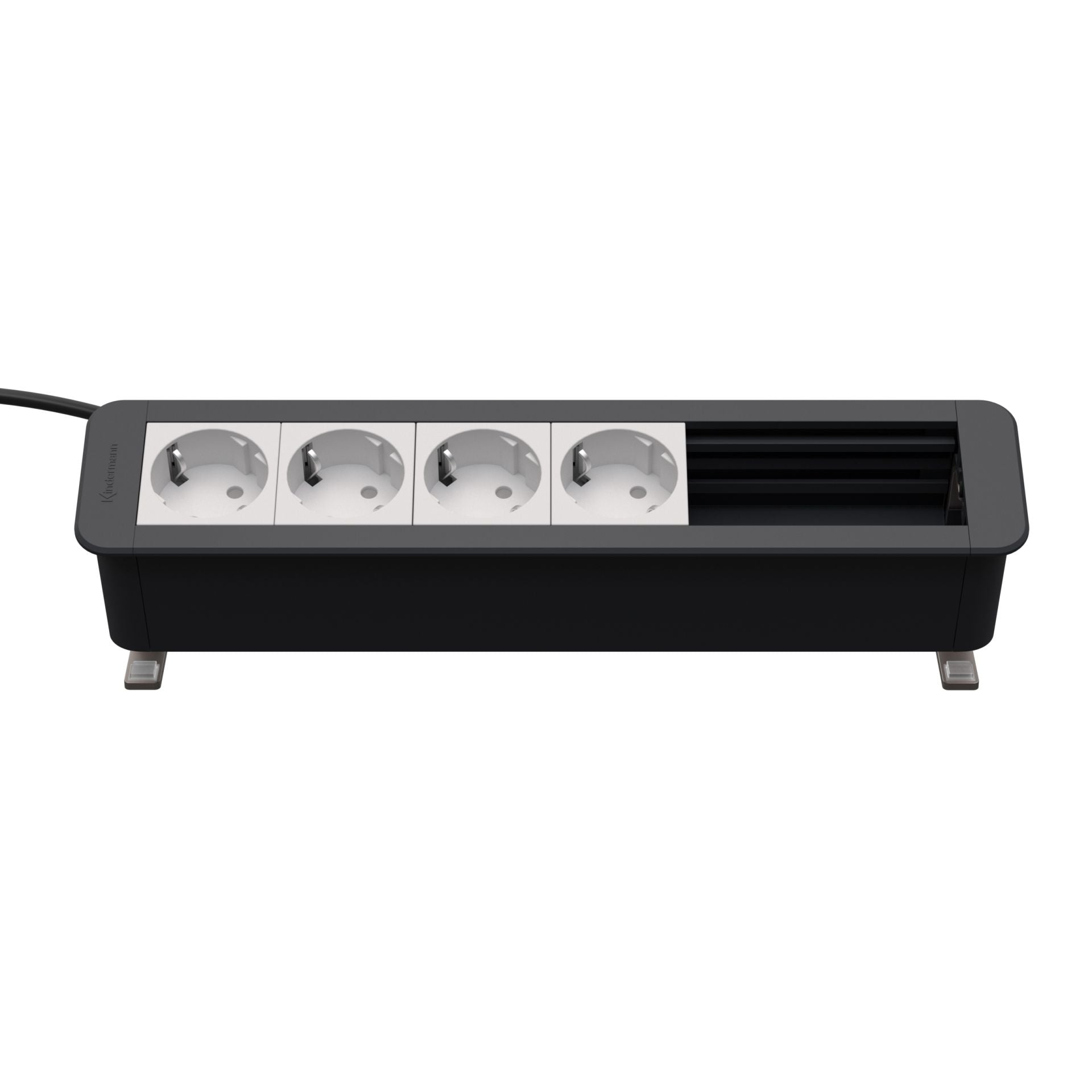 Kindermann CablePort Office desk 6-fach 4 x Strom, 2 x Leerfelder 7550000304