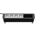 Kindermann CablePort Office desk 6-fach 4 x Strom, 2 x Leerfelder 7550000304