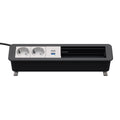 Kindermann CablePort Office desk Tischanschlussfeld 6-fach 2x Strom, 1x USB A/C, 3x Leer schiefergrau 7550000322
