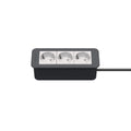 Kindermann CablePort Office frame Steckdoseneinheit 3-fach, 3x Strom 7551000103
