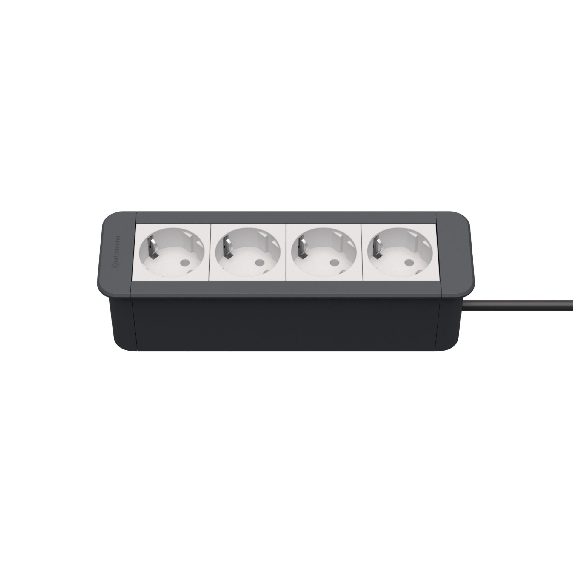 Kindermann CablePort Office frame Steckdoseneinheit 4-fach, 4 x Strom 7551000204