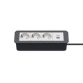 Kindermann CablePort Office frame Steckdoseneinheit 4-fach, 3x Strom 1x USB A/C 7551000223
