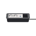 Kindermann CablePort Office frame Steckdoseneinheit 4-fach, 2 x Strom, 1 x USBPD, 1 x Leerfeld 7551000232