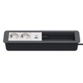 Kindermann CablePort Office frame Steckdoseneinheit 6-fach, 2x Strom 1x USBPD 3x Leerfeld 7551000332
