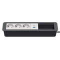 Kindermann CablePort Office frame Steckdoseneinheit 6-fach, 3x Strom 1x USB-Charger 2x Leerfeld 7551000333