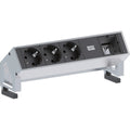 Bachmann DESK 2 Steckdoseneinheit 3x Strom 1x Custom weiß 902.200