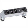 Bachmann DESK2 Steckdoseneinheit 3x Strom 1x Custom Inox lackiert 902.400