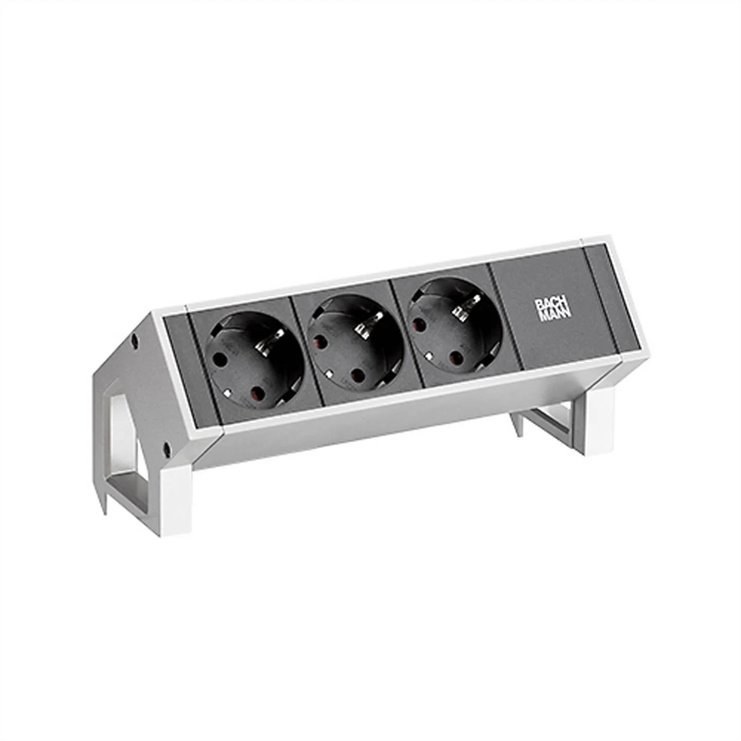 Bachmann DESK2 Steckdoseneinheit 3x Strom inox 902.500