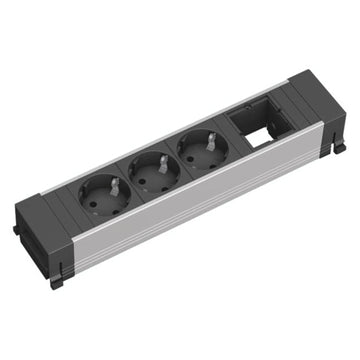 Bachmann Conference / Top Frame Steckdoseneinheit 3x Strom 1x Custom Modul 909.004