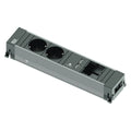 Bachmann Conference / Top Frame Steckdoseneinheit 2x Strom 1x Custom 1x USB 909.0056 B-Ware