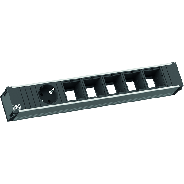 Bachmann Coni Steckdosenleiste 1x Schuko, 5x Custom Modul 912.004