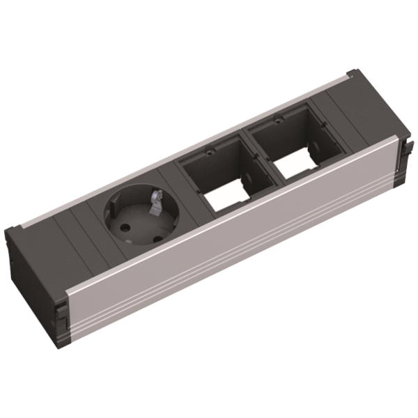 Bachmann CONI Steckdoseneinheit kurz 1x Schutzkontakt 2x Custom Module 912.002