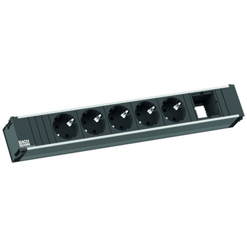 Bachmann CONI Steckdoseneinheit 5x Schutzkontakt 1x Custom Modul 912.008
