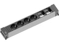 Bachmann Power Frame ALU Steckdoseneinheit 6-fach, 4x Strom 2x Custom 916.030