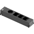 Bachmann Steckdoseneinheit Power Frame 1x Strom 3x Custom schwarz 916.0611