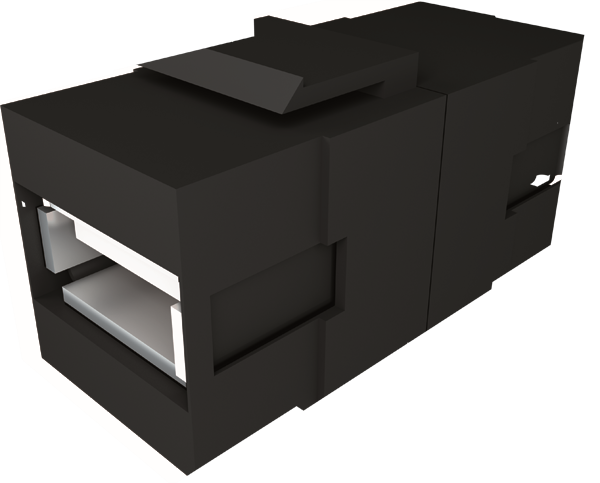 Bachmann USB A/A 3.0 Keystone Modul schwarz 917.120