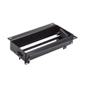 Bachmann Top Frame 4-fach Unterbau ohne Klappe Gehäuse schwarz 925.100