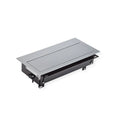 Bachmann Top Frame unsymmetrischer Rahmen 4-fach PDU silber 925.500