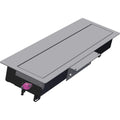 Bachmann Top Frame unsymmetrischer Einbaurahmen, lang - für 8-fach PDU silber 925.501